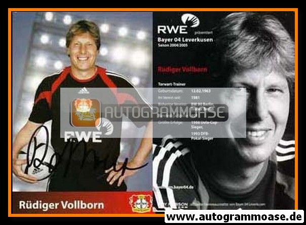 Autogramm Fussball | Bayer Leverkusen | 2004 | Rüdiger VOLLBORN