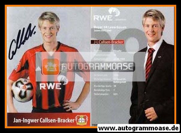 Autogramm Fussball | Bayer Leverkusen | 2005 | Jan-Ingwer CALLSEN-BRACKER