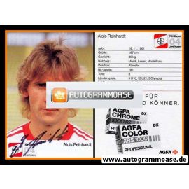 Autogramm Fussball | Bayer Leverkusen | 1987 | Alois REINHARDT