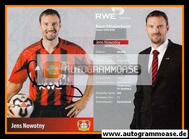 Autogramm Fussball | Bayer Leverkusen | 2005 | Jens NOWOTNY