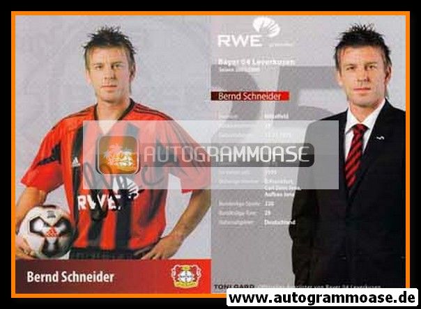 Autogramm Fussball | Bayer Leverkusen | 2005 | Bernd SCHNEIDER