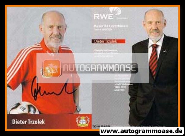 Autogramm Fussball | Bayer Leverkusen | 2005 | Dieter TRZOLEK