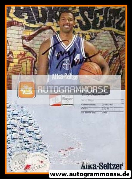 Autogramm Basketball | Bayer Giants Leverkusen | 1995 | Tony DAWSON