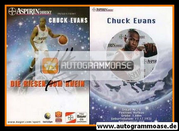 Autogramm Basketball | Bayer Giants Leverkusen | 2000 | Chuck EVANS