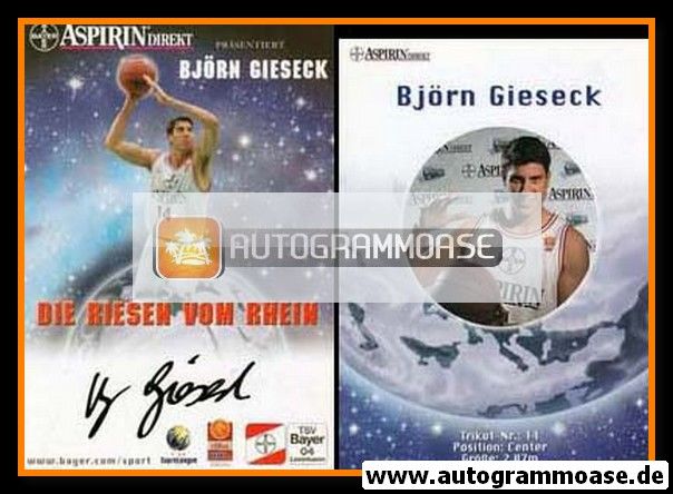 Autogramm Basketball | Bayer Giants Leverkusen | 2000 | Björn GIESECK