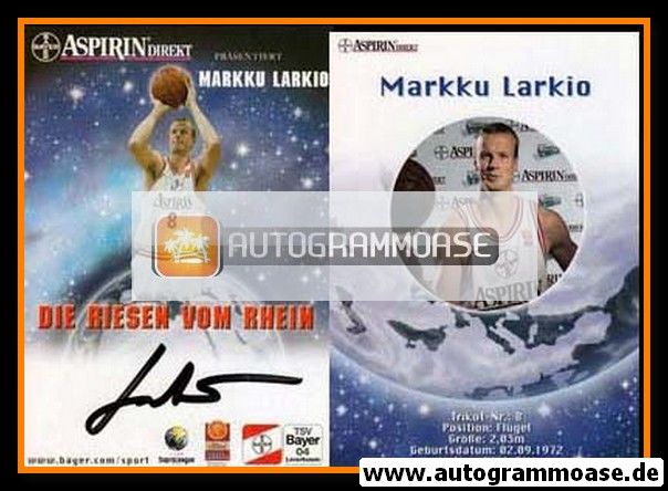 Autogramm Basketball | Bayer Giants Leverkusen | 2000 | Markku LARKIO