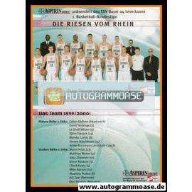 Mannschaftskarte Basketball | Bayer Giants Leverkusen | 1999