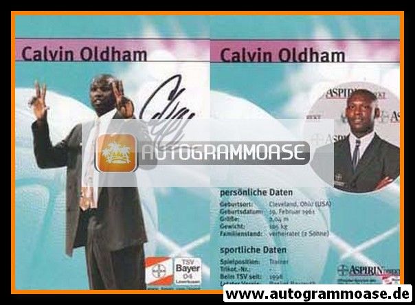 Autogramm Basketball | Bayer Giants Leverkusen | 1999 | Calvin OLDHAM