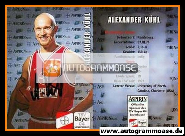 Autogramm Basketball | Bayer Giants Leverkusen | 1997 | Alexander KÜHL