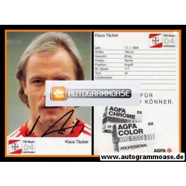 Autogramm Fussball | Bayer Leverkusen | 1987 | Klaus TÄUBER