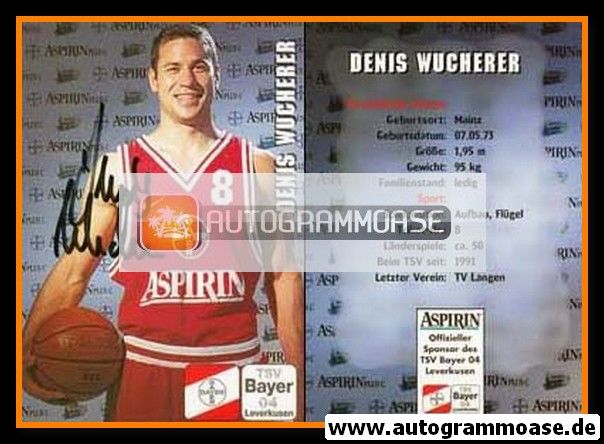 Autogramm Basketball | Bayer Giants Leverkusen | 1997 | Denis WUCHERER