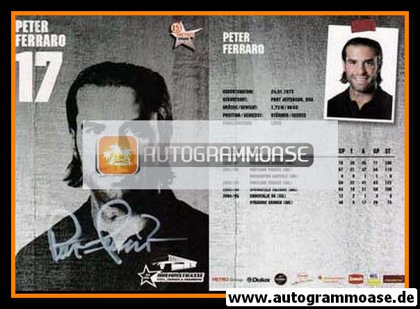 Autogramm Eishockey | DEG Metro Stars | 2005 | Peter FERRARO