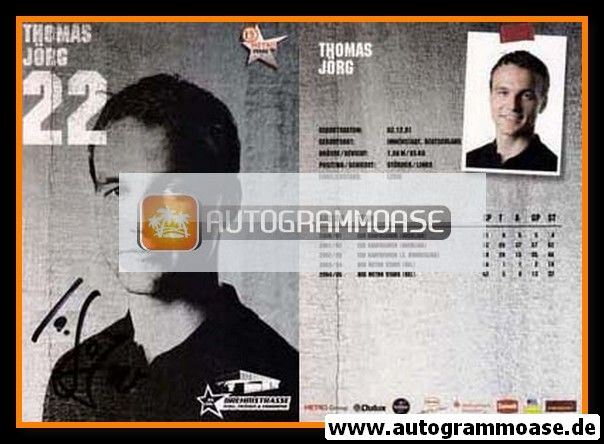 Autogramm Eishockey | DEG Metro Stars | 2005 | Thomas JÖRG