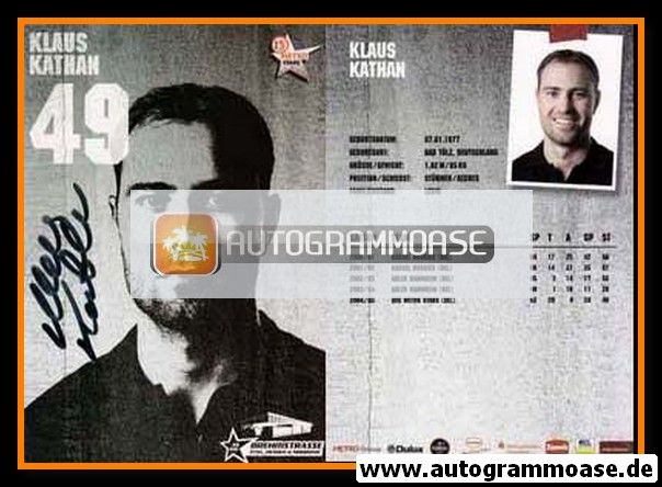 Autogramm Eishockey | DEG Metro Stars | 2005 | Klaus KATHAN
