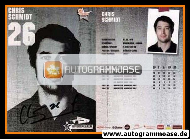 Autogramm Eishockey | DEG Metro Stars | 2005 | Chris SCHMIDT