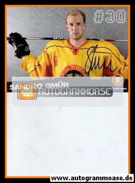 Autogramm Eishockey | SCL Tigers Langnau | 2009 | Sandro GMÜR