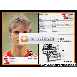 Autogramm Fussball | Bayer Leverkusen | 1987 | Peter ZANTER