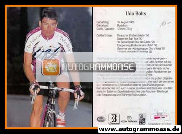 Autogramm Radsport | Udo BÖLTS | 1993 (Rennszene Color) Telekom
