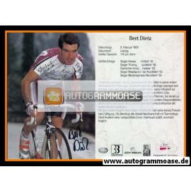 Autogramm Radsport | Bert DIETZ | 1994 (Rennszene Color) Telekom