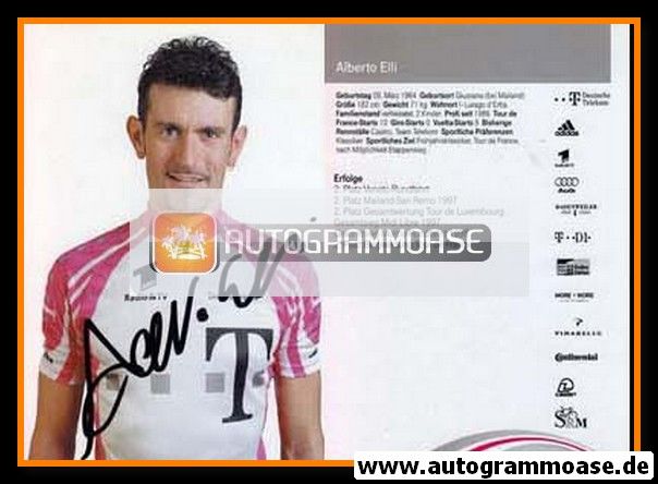 Autogramm Radsport | Alberto ELLI | 1999 (Telekom)