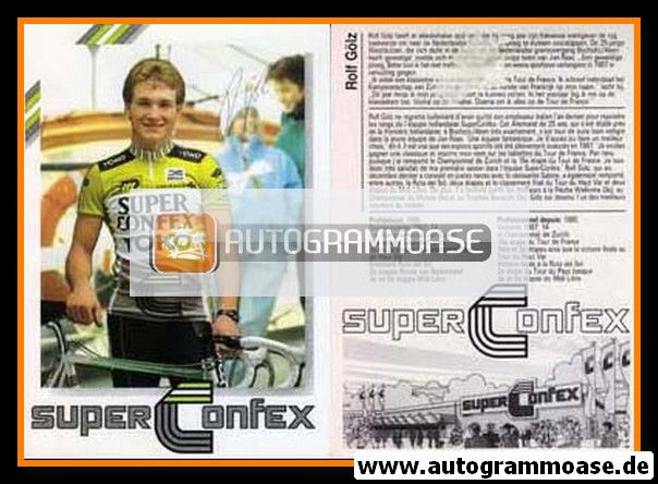 Autogramm Radsport | Rolf GÖLZ | 1980er (Super Confex)