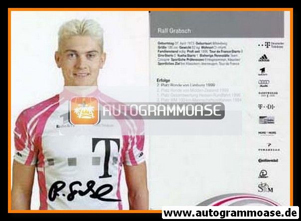Autogramm Radsport | Ralf GRABSCH | 1995 (Telekom) Profil