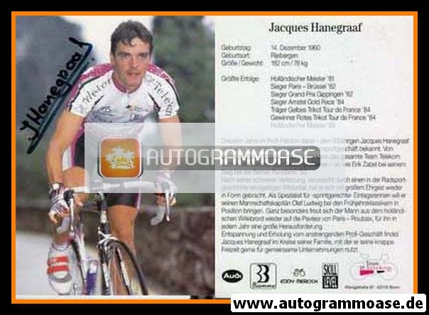Autogramm Radsport | Jacques HANEGRAAF | 1994 (Telekom)