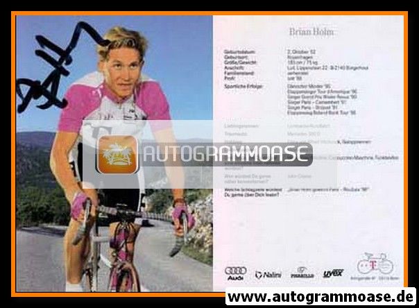 Autogramm Radsport | Brian HOLM | 1996 (Rennszene Color) Telekom
