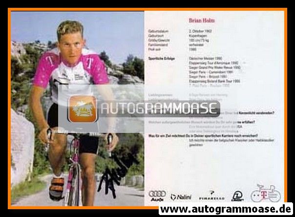 Autogramm Radsport | Brian HOLM | 1997 (Rennszene Color) Telekom