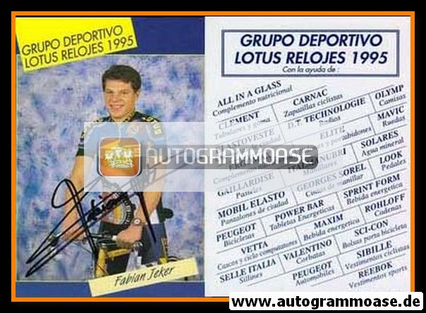 Autogramm Radsport | Fabian JEKER | 1995 (Lotus)