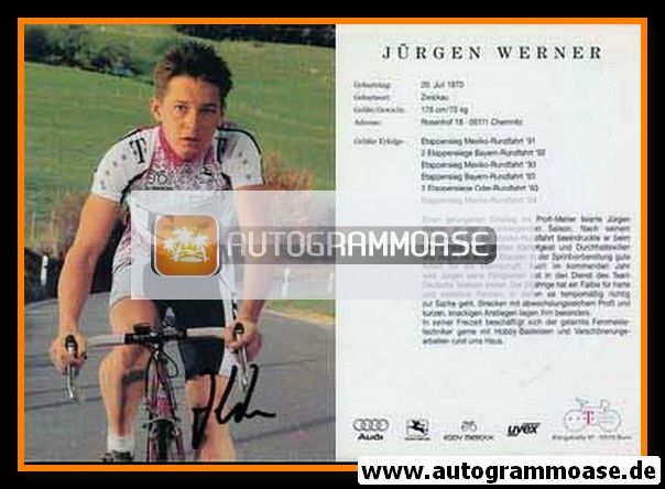 Autogramm Radsport | Jürgen WERNER | 1995 (Telekom)