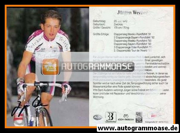 Autogramm Radsport | Jürgen WERNER | 1994 (Telekom)
