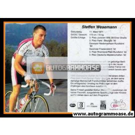 Autogramm Radsport | Steffen WESEMANN | 1993 (Rennszene Color) Telekom