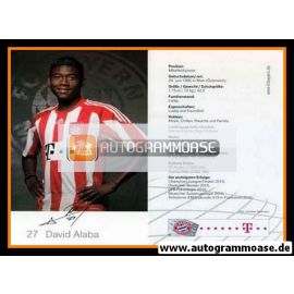 Autogramm Fussball | FC Bayern München | 2010 Druck | David ALABA