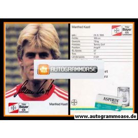 Autogramm Fussball | Bayer Leverkusen | 1988 | Manfred KASTL