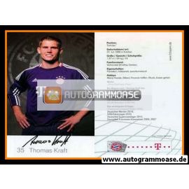 Autogramm Fussball | FC Bayern München | 2010 Druck | Thomas KRAFT