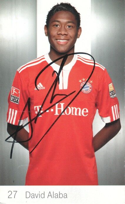 Autogramm Fussball | FC Bayern München | 2009 Druck | David ALABA