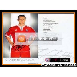 Autogramm Fussball | FC Bayern München | 2009 Druck | Alexander BAUMJOHANN