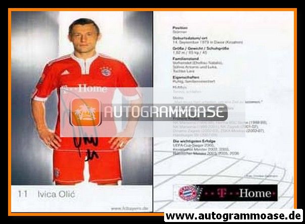 Autogramm Fussball | FC Bayern München | 2009 Druck | Ivica OLIC