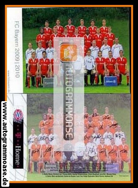 Mannschaftskarte Fussball | FC Bayern München | 2009