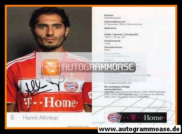 Autogramm Fussball | FC Bayern München | 2008 Druck | Hamit ALTINTOP