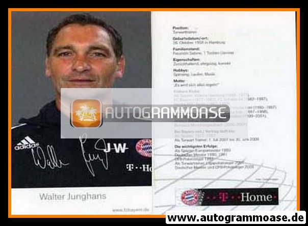 Autogramm Fussball | FC Bayern München | 2008 Druck | Walter JUNGHANS