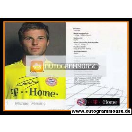 Autogramm Fussball | FC Bayern München | 2008 Druck | Michael RENSING