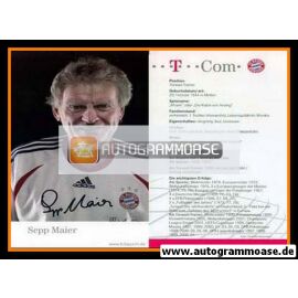 Autogramm Fussball | FC Bayern München | 2006 Druck | Sepp MAIER 