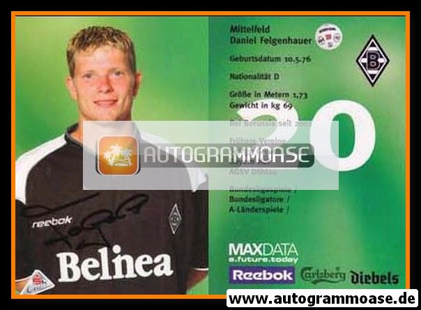 Autogramm Fussball | Borussia Mönchengladbach | 2001 | Daniel FELGENHAUER