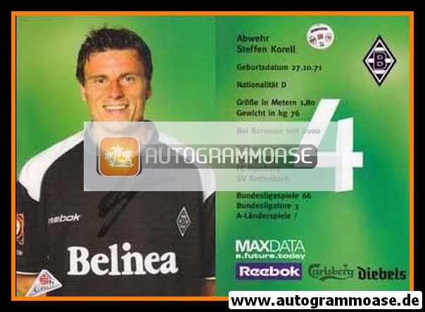 Autogramm Fussball | Borussia Mönchengladbach | 2001 | Steffen KORELL