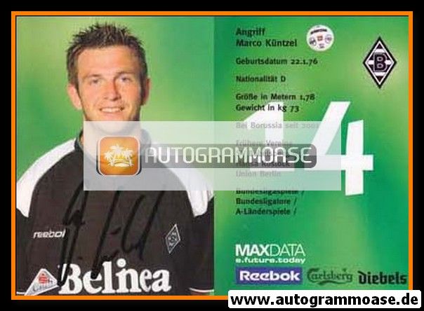 Autogramm Fussball | Borussia Mönchengladbach | 2001 | Marco KÜNTZEL