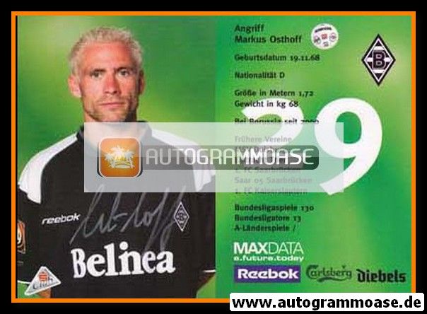 Autogramm Fussball | Borussia Mönchengladbach | 2001 | Markus OSTHOFF