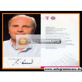 Autogramm Fussball | FC Bayern München | 2002 | Uli HOENESS