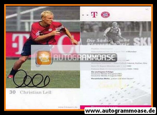 Autogramm Fussball | FC Bayern München | 2003 | Christian LELL